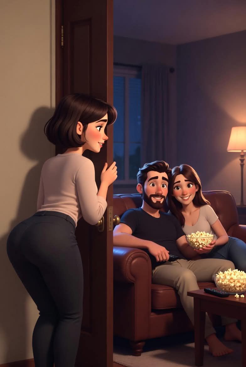 Imagem mulher escondida atrás porta IA