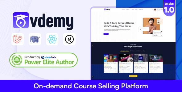 Vdemy v1.0 - On demand Course Selling Platform - LMS (Null)